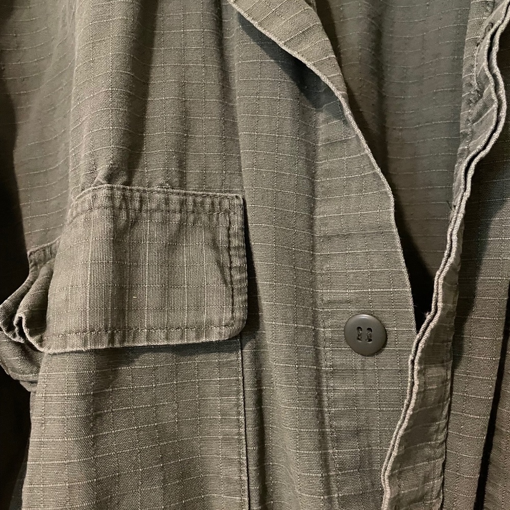 Vintage distressed military army jacket